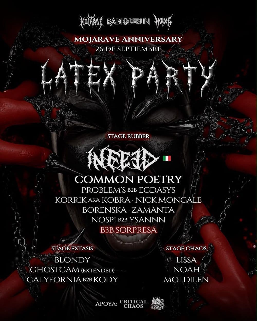 Flyer de Latex Party