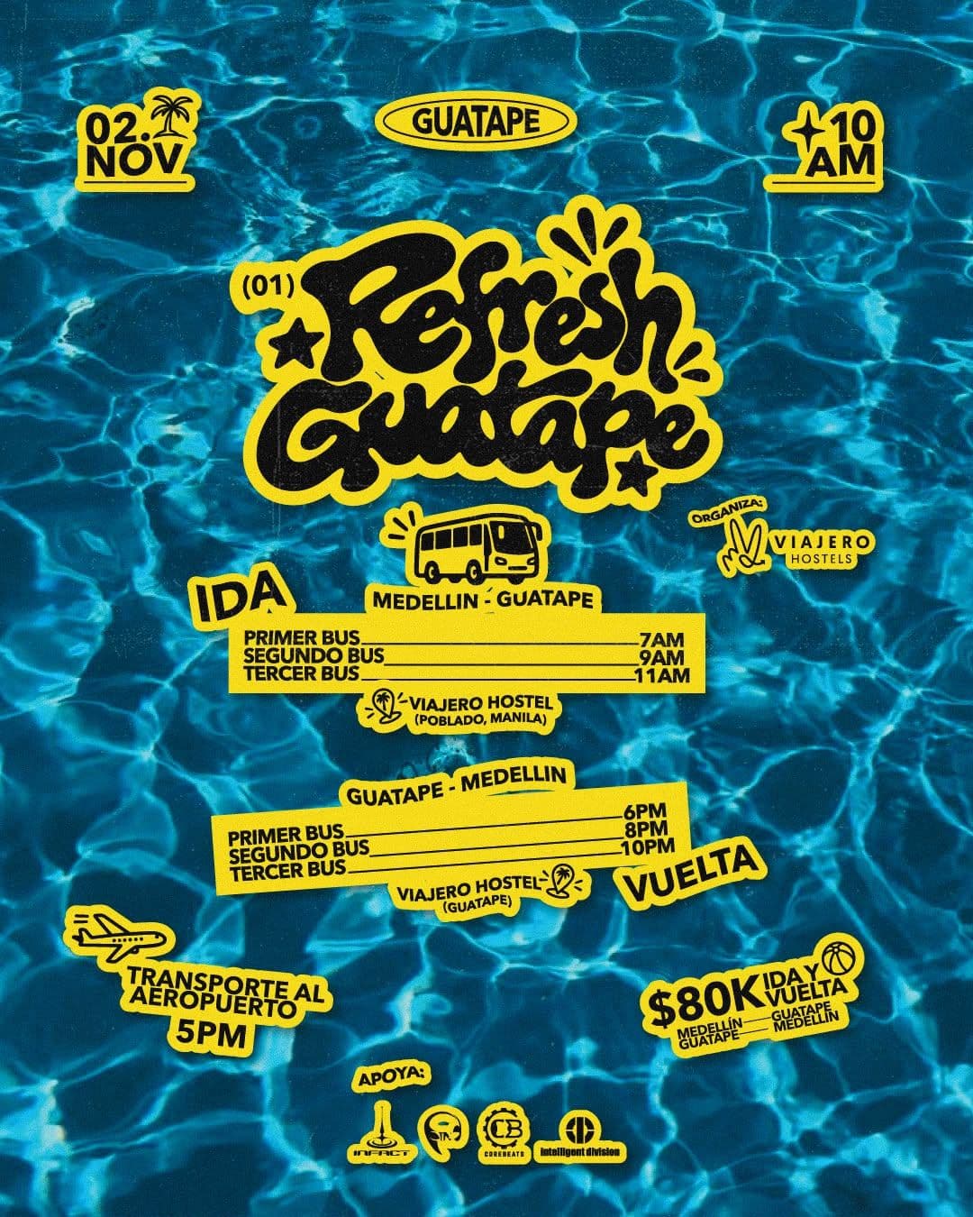 Flyer de Refresh Guatape