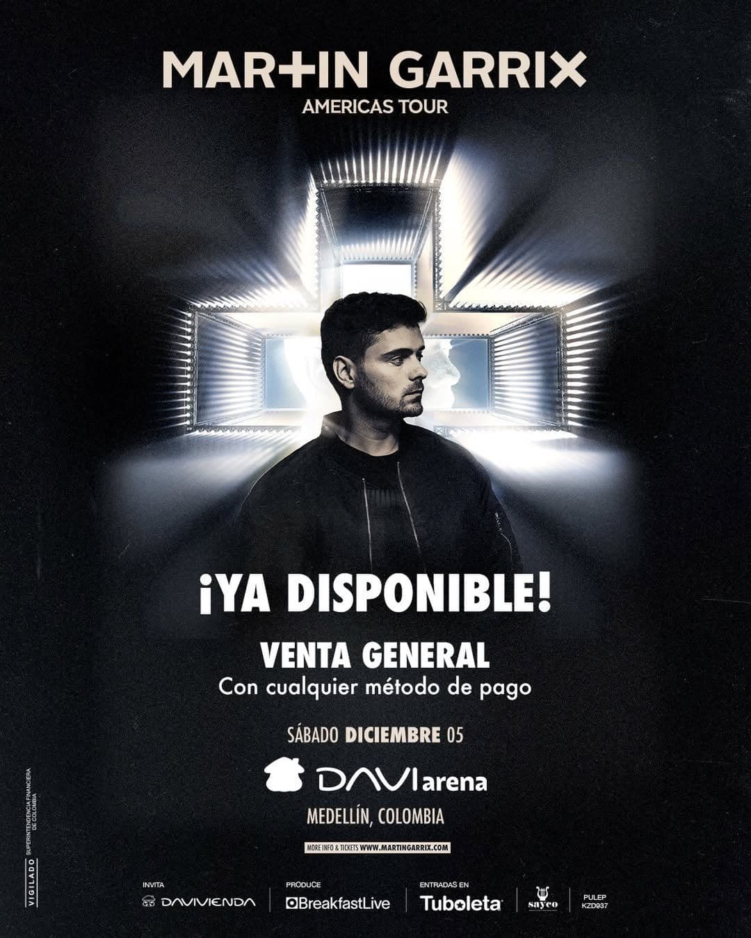 Flyer de Martin Garrix Medellín