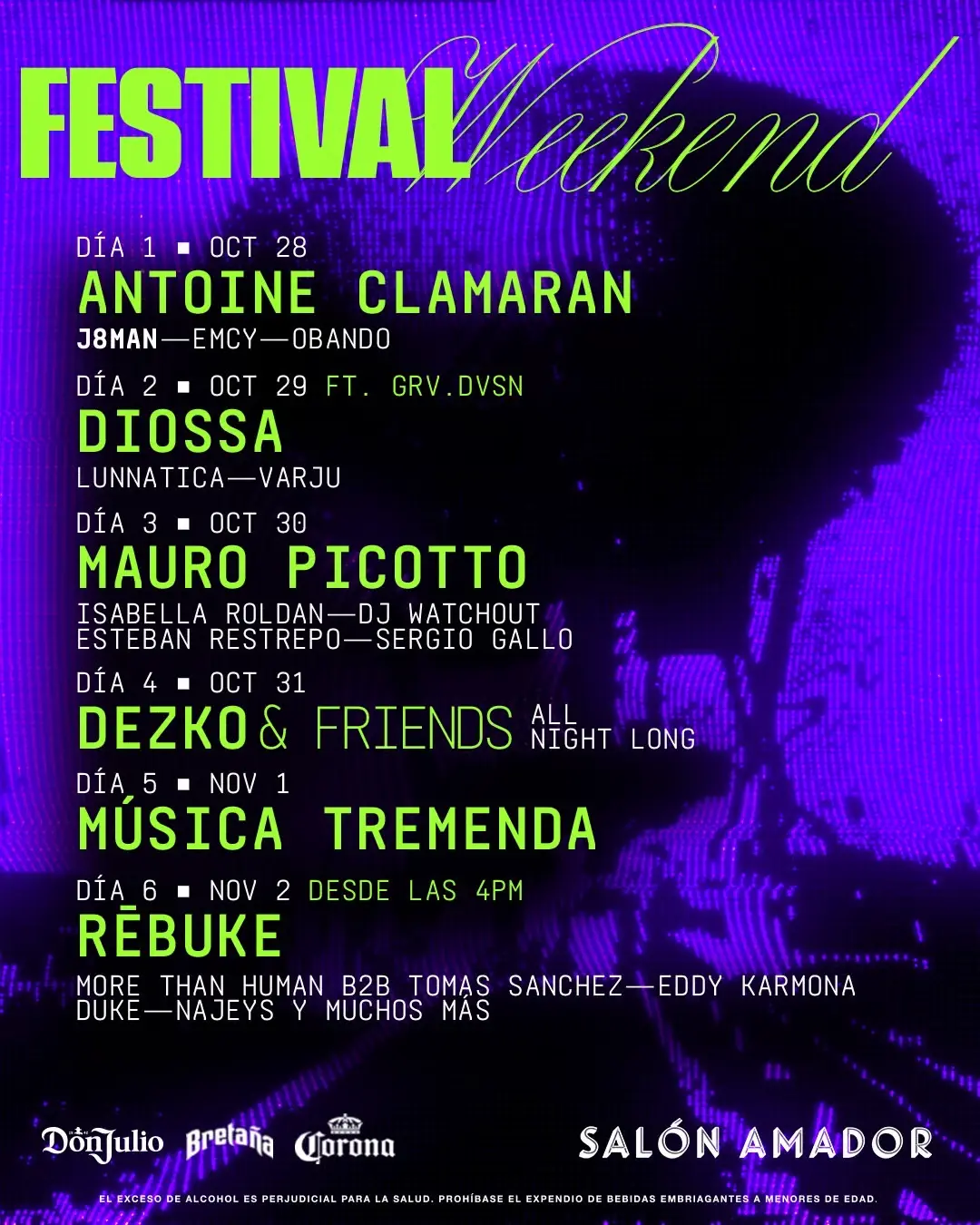 Flyer de Festival Weekend