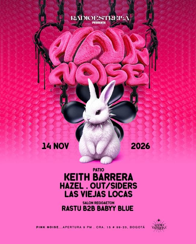 Flyer de Pink Noise by Keith Barrera