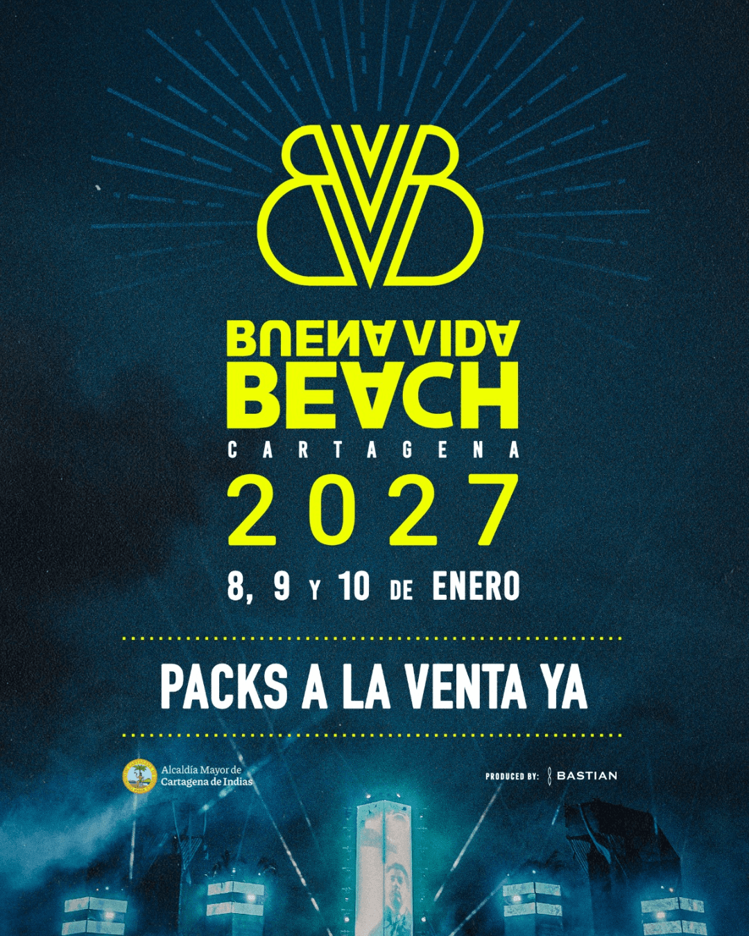 Flyer de Festival Buena Vida Beach Cartagena 2027