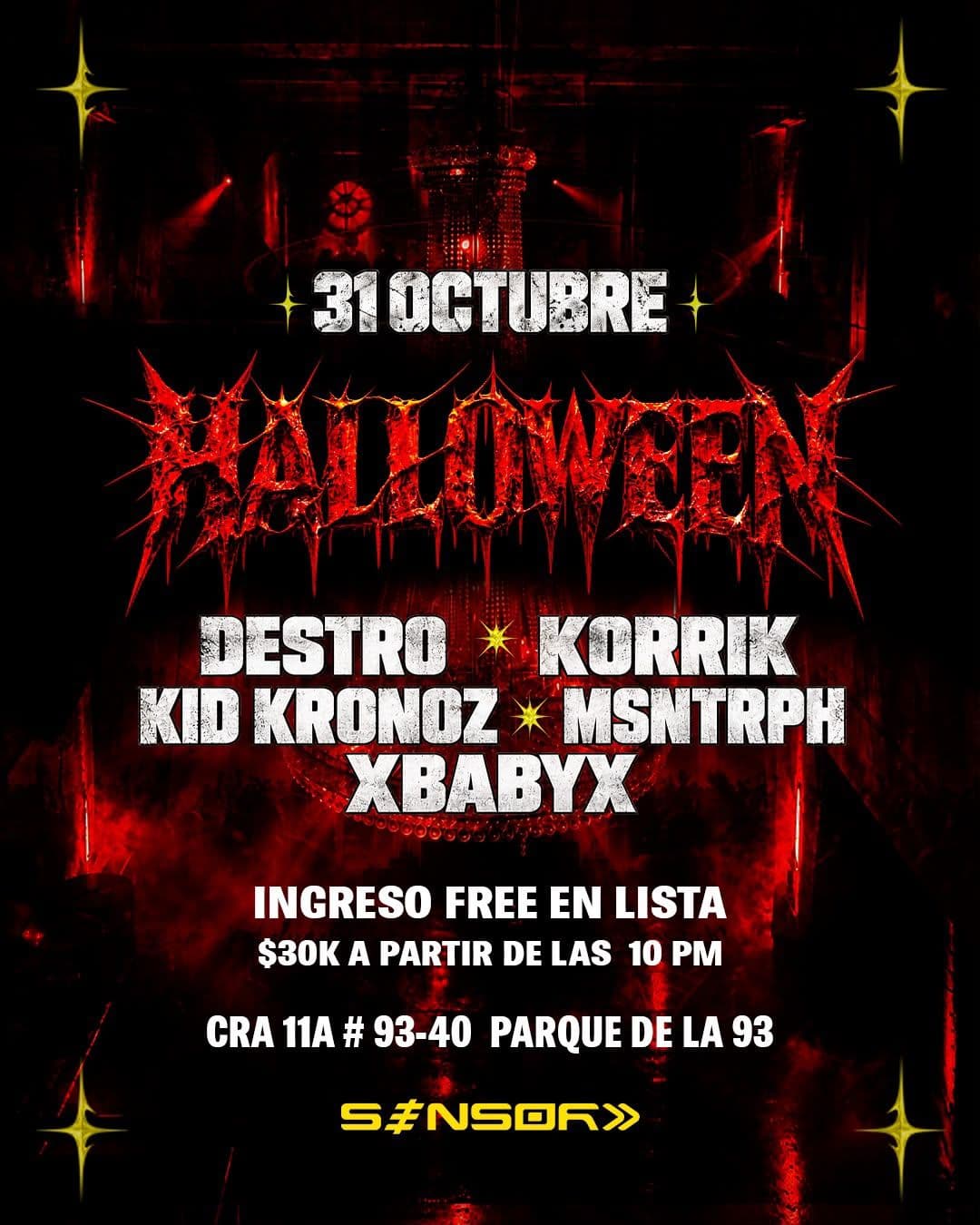 Flyer de Sensor Hallowen