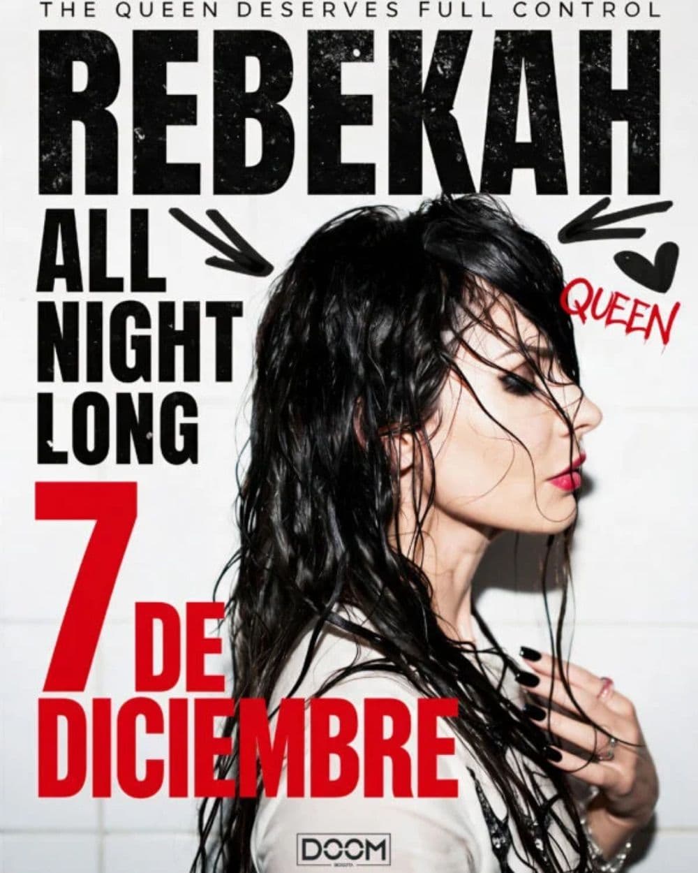 Flyer de Rebekah ANL x Doom