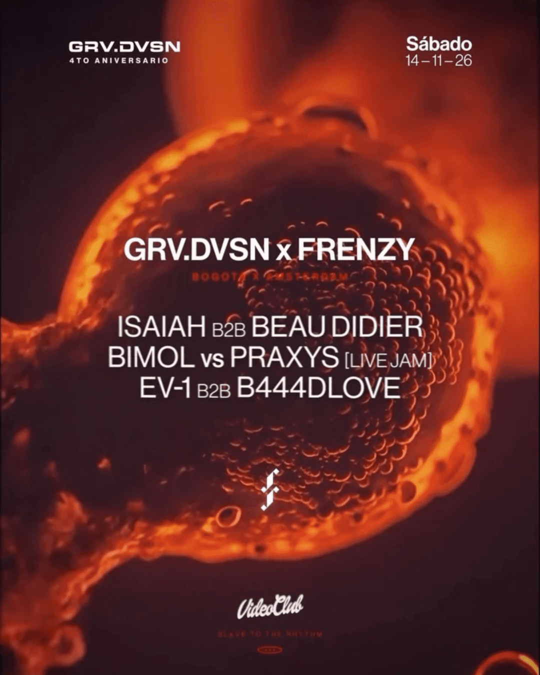 Flyer de GRV.DVSN Anniversary IV