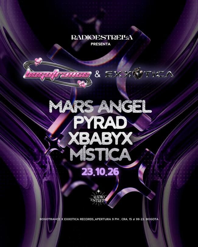 Flyer de Bogotrance x Exxotica